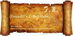 Teszári Melinda névjegykártya